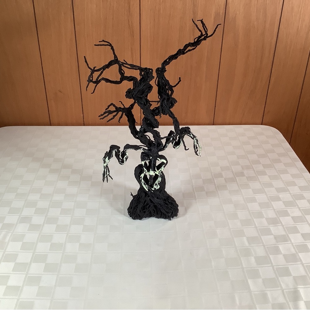 Black haunted glow in the dark Halloween tree
